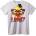 NOONEBRAND Тениска Патица с Attitude - S, White