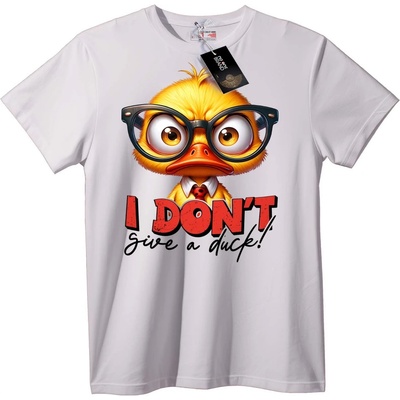 NOONEBRAND Тениска Патица с Attitude - S, White