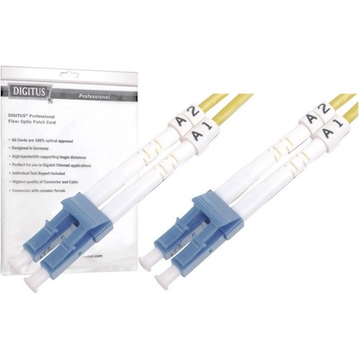 Digitus DK-2933-02 optické vlákno LWL prepojovací, 1x zástrčka LC - 1x zástrčka LC, 9/125 µ Singlemode OS2, 2m