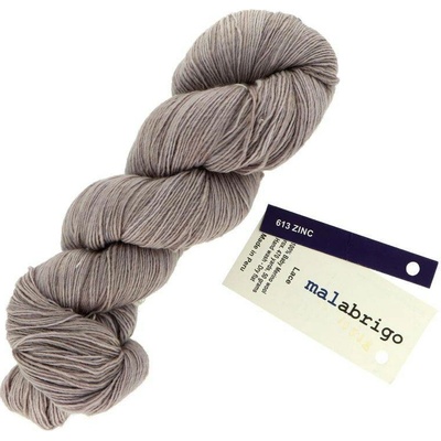 Malabrigo Lace 613 ocelově šedý zinek