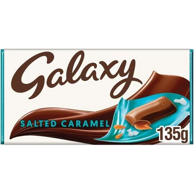 Galaxy mléčná čokoláda s náplní s příchutí slaného karamelu 135 g