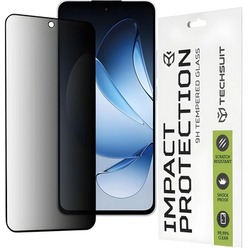 Techsuit защитно Anti-Spy стъкло за Oppo Reno13 - Черен KP36988 (36988)