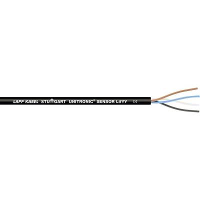 Lapp 7038902/100 senzorový kábel UNITRONIC® SENSOR LifYY 5 x 0.34 mm² čierna 100 m