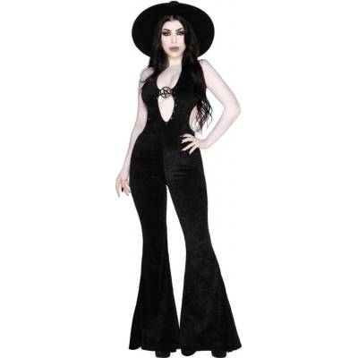 Killstar Mithra Jumpsuit čierne