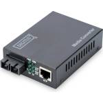 DIGITUS DN-82021-1 мрежов медиен конвертор Вътрешна 1310 nm Единичен режим Черен (DN-82021-1)