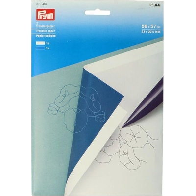 Prym transferový papír bílý a modrý, 56x40 cm, 2ks – Zboží Mobilmania