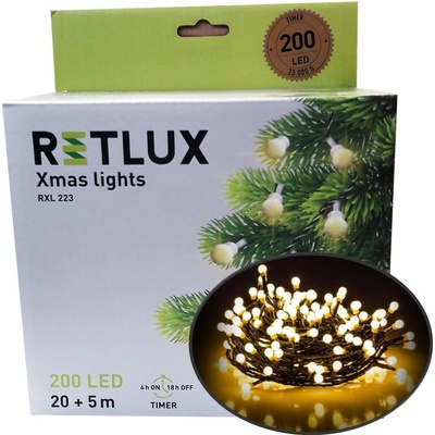 Retlux RXL 223 200LED 20 5M WW TM Vianočné osvetlenie