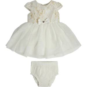 Guess Официална рокля с панделка и тюл за бебе момиче Guess