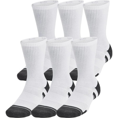 Under Armour Unisexové UA Perf Tech 6pk Crew Bílá