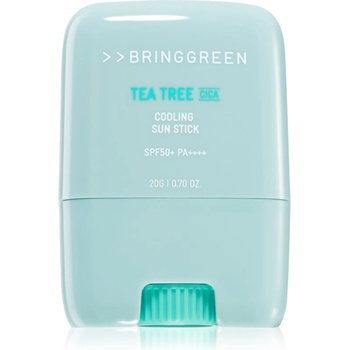 BRINGGREEN Tea Tree Cica Cooling Sun Stick защитен крем за лице в стик SPF 50+ 20 гр