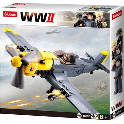 Sluban Конструктор Sluban WWII - Немски бомбардировач, 289 части (M38-B0692)