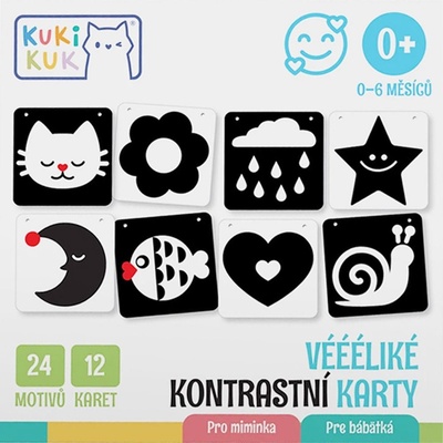 Efko KukiKuk Véééliké kontrastní karty pro miminka