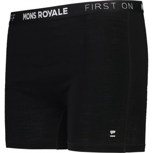 Mons Royale Дамско мериносово термобельо Mons Royale Women's Hannah Hot Pant Merino base layer - Black / Black - размер XL (115-0949-0615)