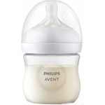 Philips Бебешко шише Philips Avent - Natural Response 3.0, с биберон 0m+, 125 ml (SCY900/01) - baby