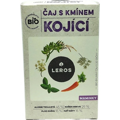 Leros Bio Čaj s kmínem kojící 20 x 1,8 g
