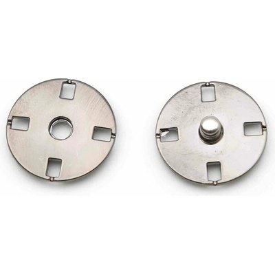 Luxusný kovový patentok - tmavý nikel - priemer 1,8 cm