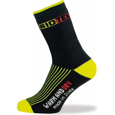 Biotex ponožky TERMO čierna/žltá