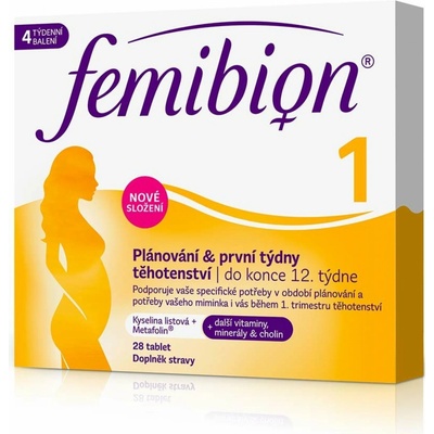 Femibion 1 Plánovanie a prvé týždne tehotenstva 28 tabliet