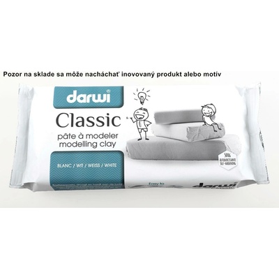 DARWI Samotvrdnúca modelovacia hmota 500g biela