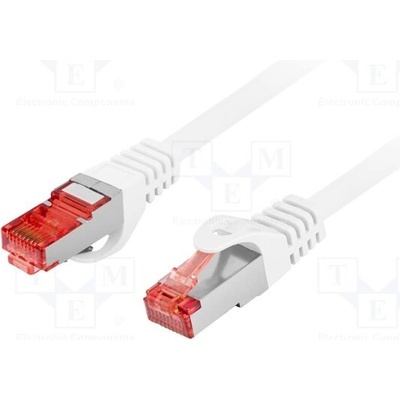 Lanberg PCF6-10CU-1000-W Patch S/FTP Cat 6 RJ45 vidlice z obou stran lanko Cu