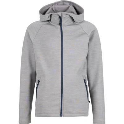 Heber Peak Детско вълнено яке Heber Peak Kid's Merino210 EvergreenHe. Zip Hoody Zip-up hoodie - Ash Grey Melange - размер 152 (EU) (703-6574-0115)