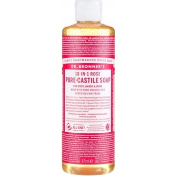 Dr. Bronner's tekuté univerzálne bio mydlo ALL-ONE Rose 475 ml