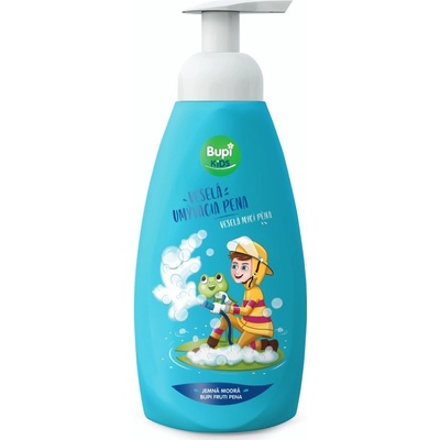 BUPI KIDS Veselá mycí pěna jemná modrá 500 ml