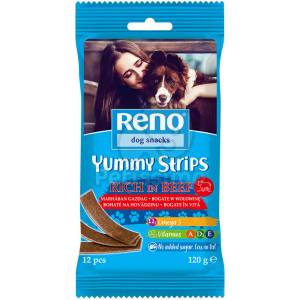 Reno Yummy Strips лакомство за награда, богато на говеждо месо 120 г