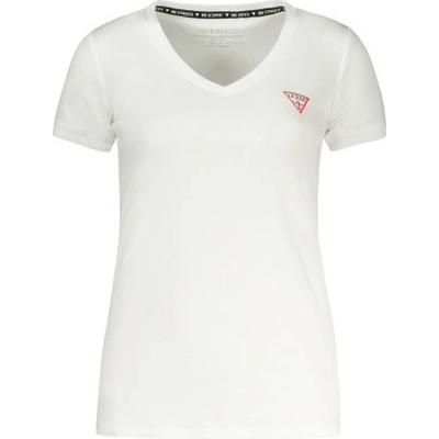 Guess Jeans T Shirt Maniche Corte Donna Bianco Bílá