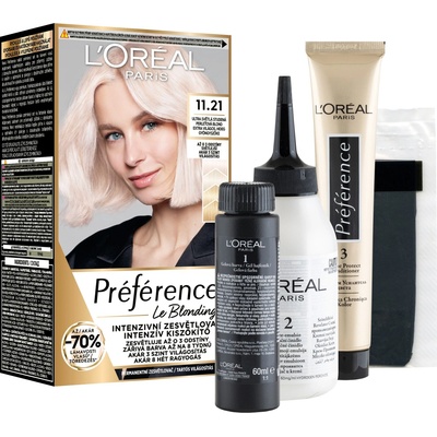 L´Oréal Preférence Le Blonding 11.21 Ultra světlá studená perleťová blond