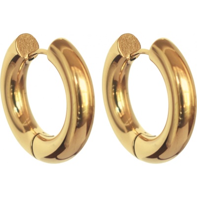 Ornamenti pozlacené náušnice Medium Hoops gold ORC300003