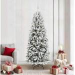 vidaXL С изкуствено коледно дърво Бяло 210 cm (3396060)