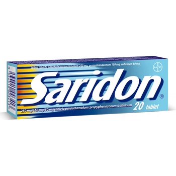 SARIDON POR 250MG/150MG/50MG TBL NOB 20