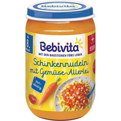 Bebivita Паста с шунка и зеленчуци 220гр (1405)