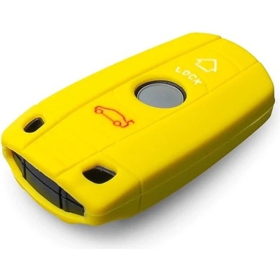 Kľúčenka Ochranné silikónové puzdro na kľúč pre BMW, žltá