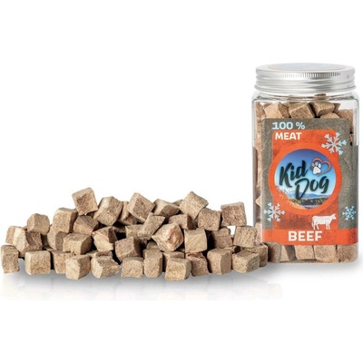 KIDDOG Super Premium 100% freeze dried BEEF CUBES čistá hovězí svalovina sušená mrazem 70 g