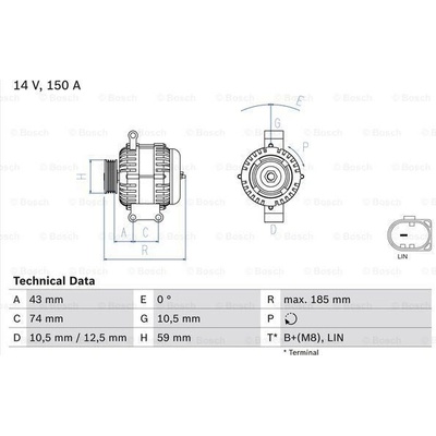 Alternátor BOSCH 0 986 082 580