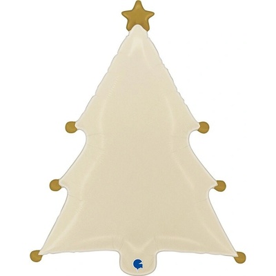Grabo Balónek fóliový vánoční stromek béžový 69 cm