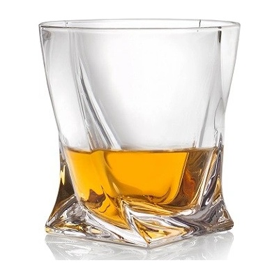Bohemia Crystal Sklenice na whisky Quadro 6ks 340 ml