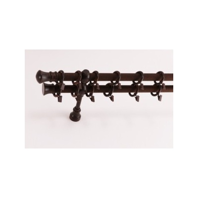 GAROL garnýž dvojitá Ořech Premium komplet 120 cm