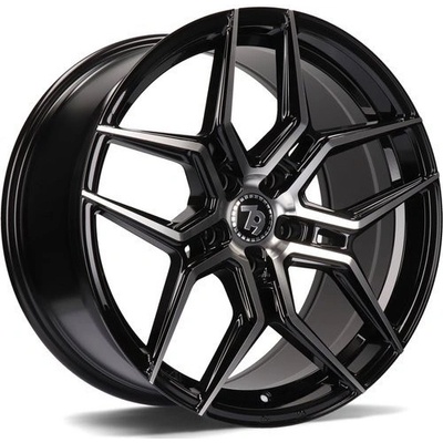 79WHEELS SV-B 7,5x17 5x114,3 ET40 black front polished