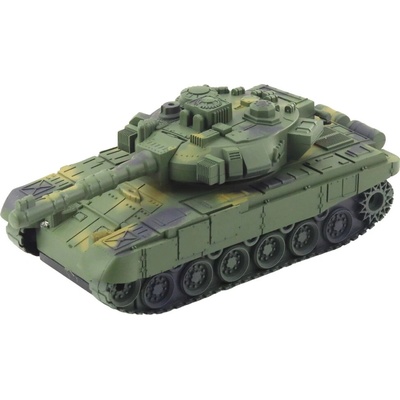 Lean Toys 28922 Vojenský tank T90 RC světla a zvuky, zelený 1:18