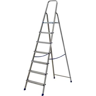 TopMebel Алуминиева стълба Framar в сребрист цвят 218x52см