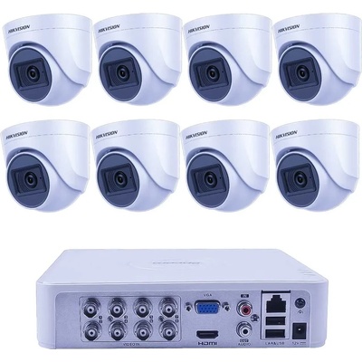 HIKVISION Комплект ZK81920E 8 Камери Full HD с EXIR 2.0 20m и AcuSense (ZK81920E)