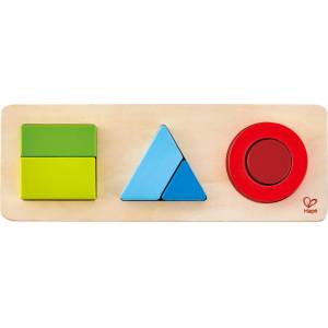 HaPe International Дървен пъзел Hape - Геометрични фигури (H1615)
