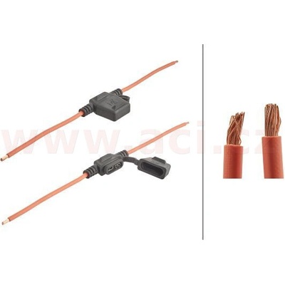 Držák pojistky ATO (19 mm), kabel 2 mm2, max. 30 A HELLA HELLA H 8JD 743 557-031