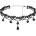 SuperLove Sexy Lace Floral Bead Pendant Choker Black
