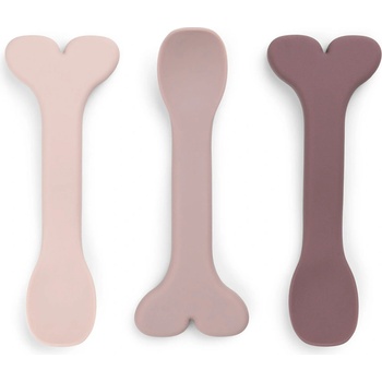 Done by deer Бебешки лъжички Wally силиконови розови 3 бр (1139531)