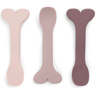Done by deer Бебешки лъжички Wally силиконови розови 3 бр (1139531)