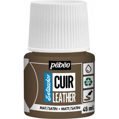 Pebeo Setacolor matt satin farba na kožu 45 ml espresso hnedá